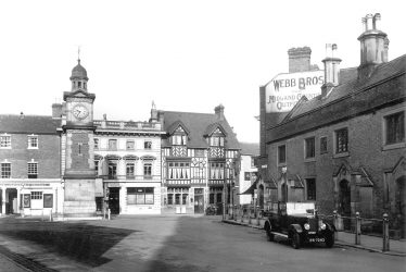 Rugby.  Market Place and Church Street