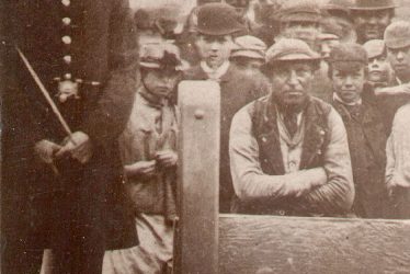 Rugby.  Last man in the stocks