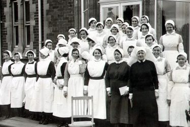 Rugby.  St Cross Hospital, nurses