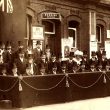 Rugby.  Railway Station, awaiting arrival of Edward VII