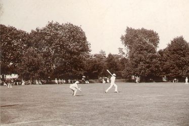Rugby School.  Cricket on the Close
