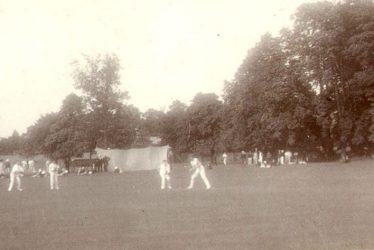 Rugby School.  Cricket on the Close