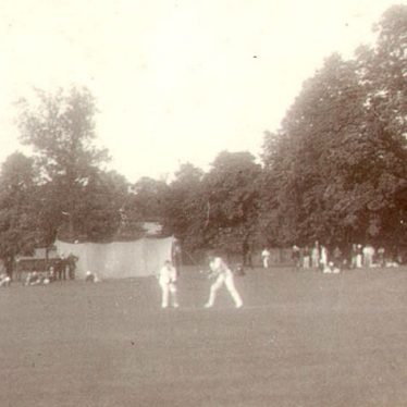 Rugby School.  Cricket on the Close