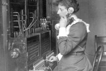 Rugby.  First telephone operator