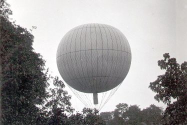 Rugby.  Hospital carnival balloon descent