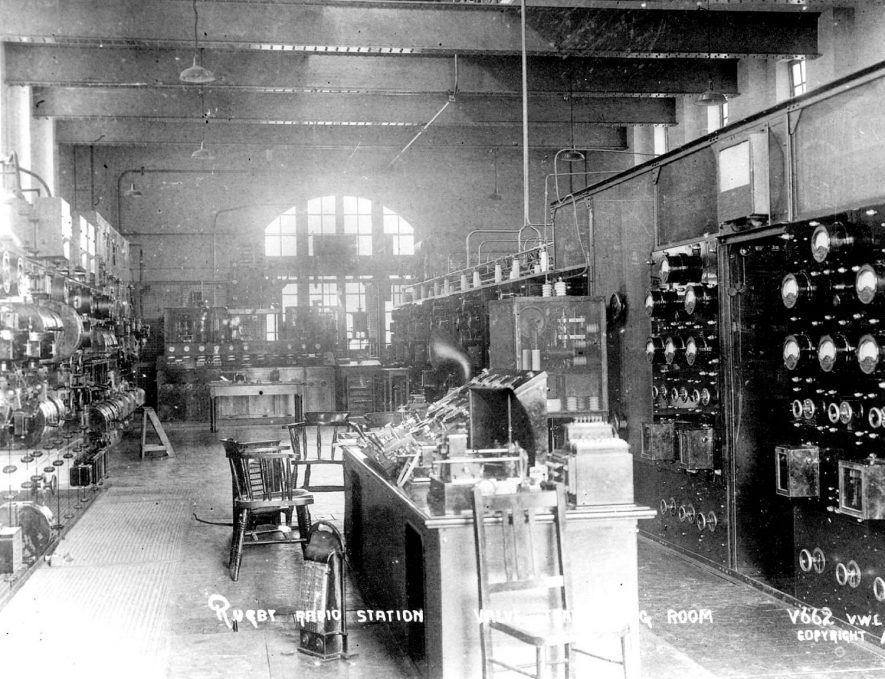 Valve transmitting room of Rugby Radio Station.  1926 |  IMAGE LOCATION: (Rugby Library)