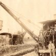 Rugby.  Construction of railway goods yard
