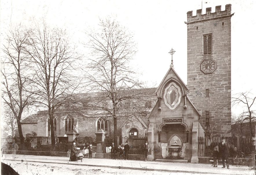St Andrew's Church, Rugby.  1870s |  IMAGE LOCATION: (Rugby Library)
