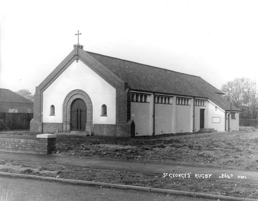 St George's Church, St Johns Avenue, Rugby.  1940 |  IMAGE LOCATION: (Rugby Library)