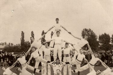 Rugby.  Gymnastic Club display