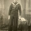 Rugby.  Harry Cooper of H.M.S Defence