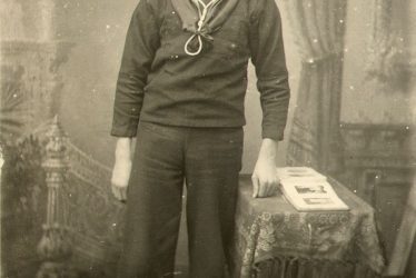 Rugby.  Harry Cooper of H.M.S Defence