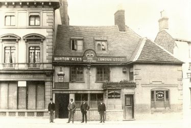 Rugby.  Market Place, Old Crown Inn
