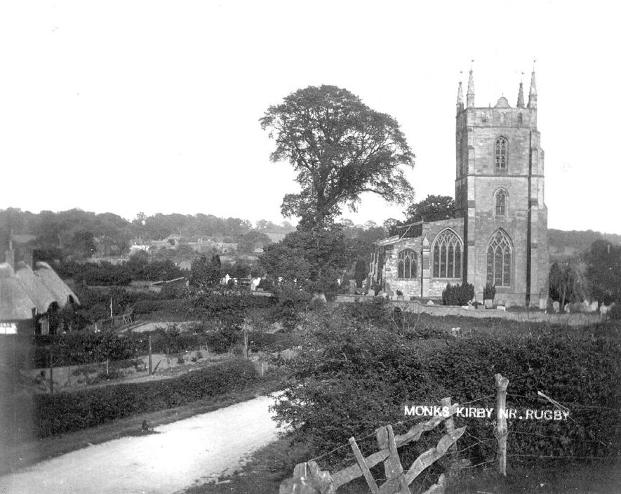 Saint Edith's church, Monks Kirby.  1900s |  IMAGE LOCATION: (Warwickshire County Record Office)