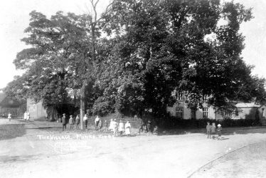 Monks Kirby.  Children in village street