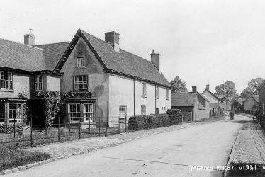 Monks Kirby.  Village street and houses