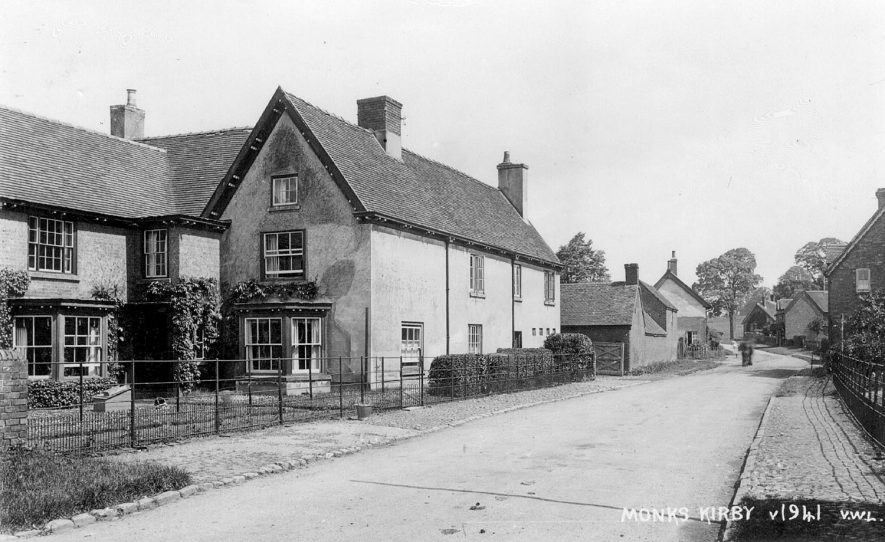 Village street and houses in Monks Kirby.  1950s |  IMAGE LOCATION: (Warwickshire County Record Office)