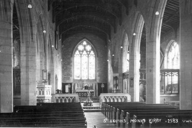 Monks Kirby.  Saint Edith's Church, interior