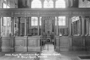 Warwick.  Royal Warwickshire Regiment Memorial Chapel