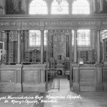 Warwick.  Royal Warwickshire Regiment Memorial Chapel