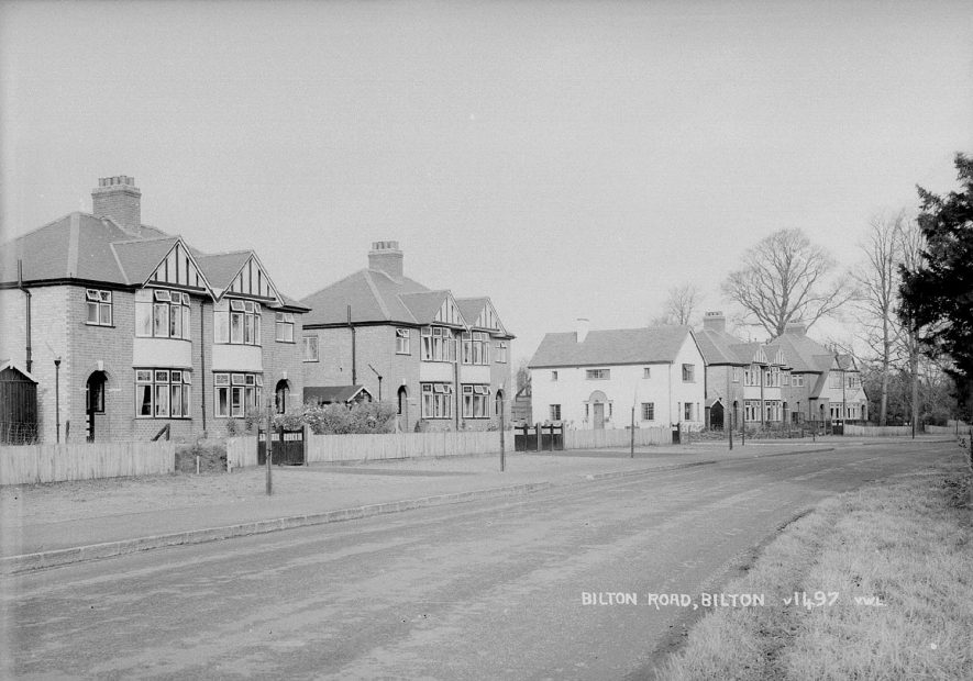 View along Bilton Road, Bilton.  1930 |  IMAGE LOCATION: (Warwickshire County Record Office)