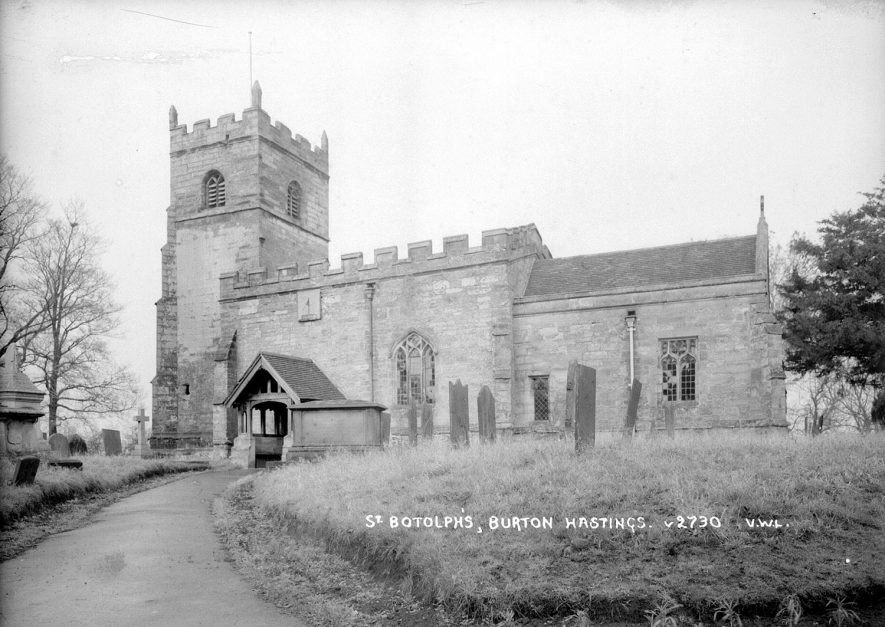 Burton Hastings Church.  1920s |  IMAGE LOCATION: (Warwickshire County Record Office)