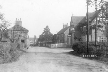 Brandon.  Village street and Working Mans Club