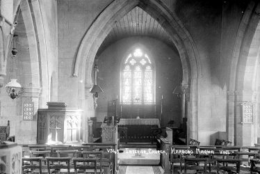 Harborough Magna.  All Saints church, interior