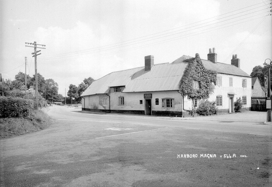 The Golden Lion public house, Harborough Magna.  1950s |  IMAGE LOCATION: (Warwickshire County Record Office)