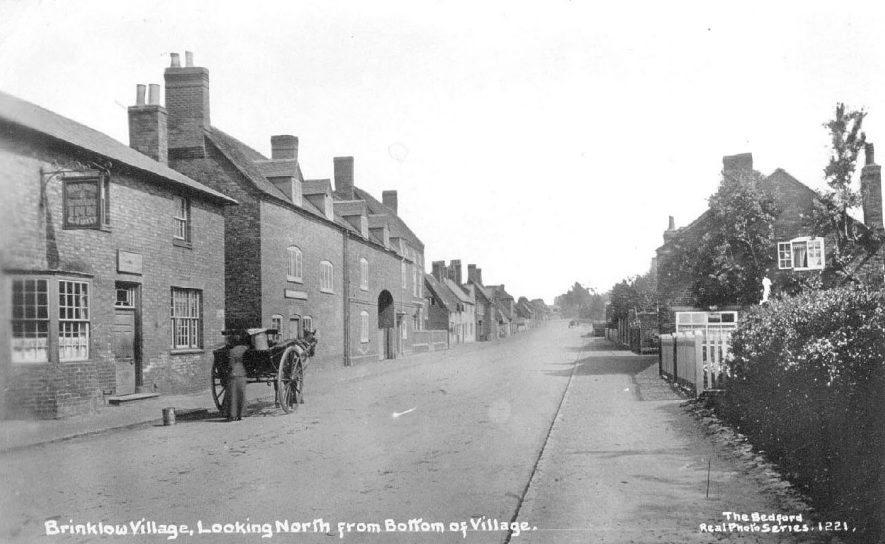 Brinklow village, looking north from bottom of village.  1900s |  IMAGE LOCATION: (Warwickshire County Record Office)