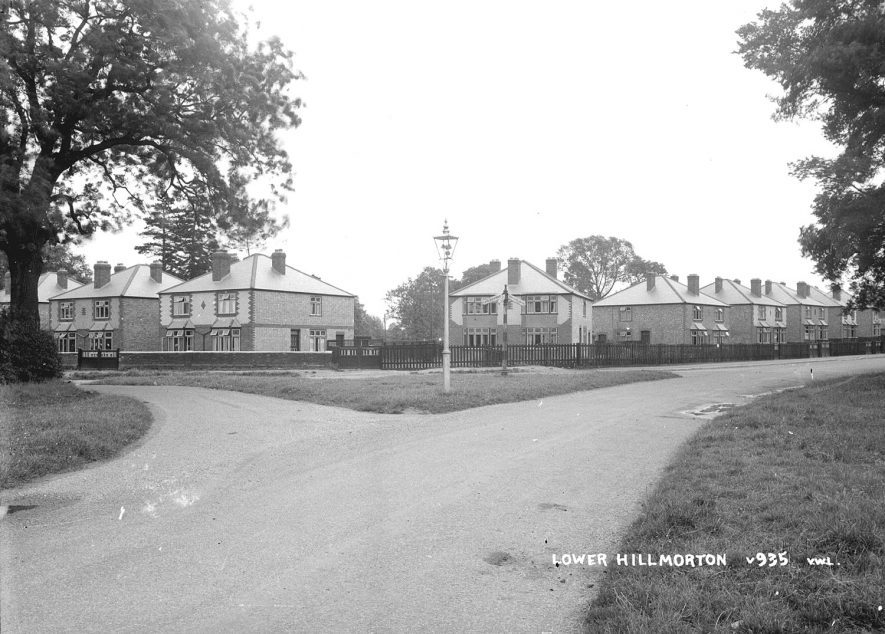 Semi-detached houses in Lower Hillmorton.  1930s |  IMAGE LOCATION: (Warwickshire County Record Office)