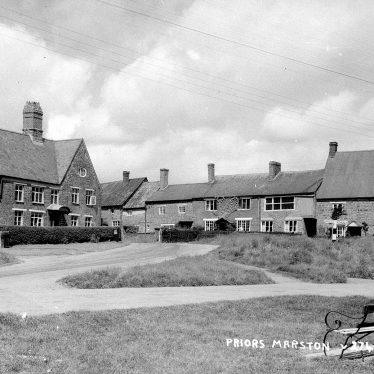 Priors Marston.  Road junction and cottages