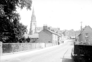 Southam.  Street with terraced housing