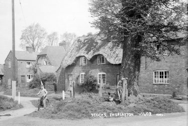 Thurlaston.  Stocks and water pump