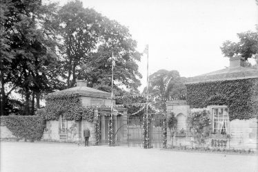 Ragley Hall.  Lodge and gate