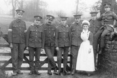 Brailes, Lower.  Soldiers and a nurse
