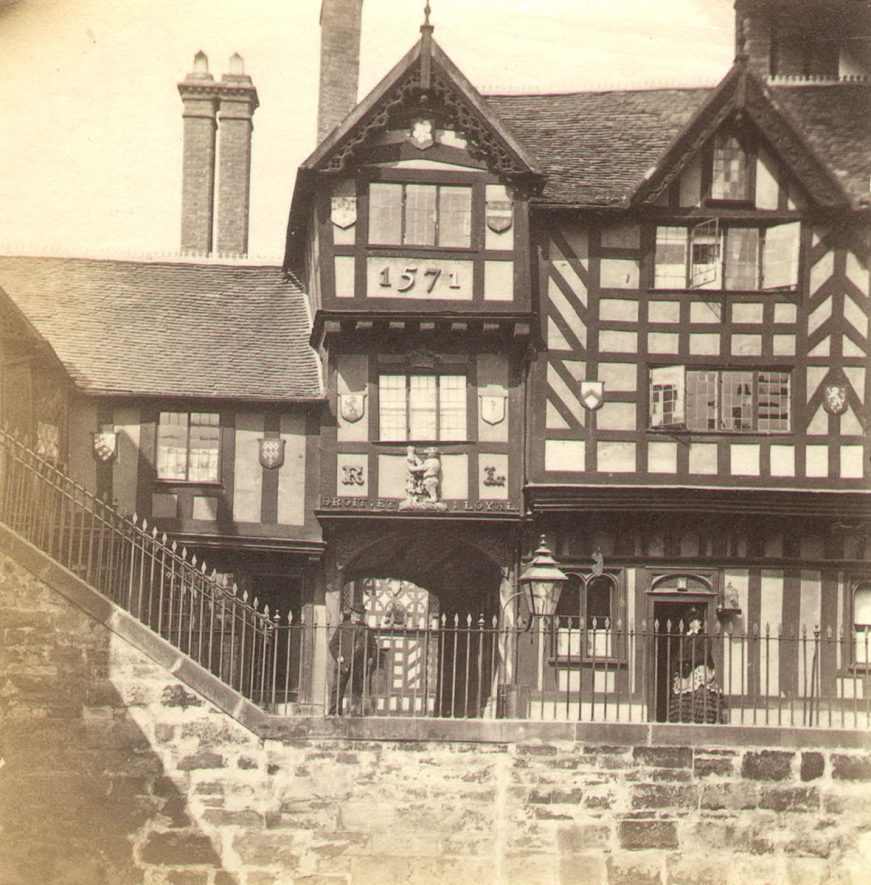 Part of the Leycester Hospital, Warwick.  1860s |  IMAGE LOCATION: (Warwickshire County Record Office)