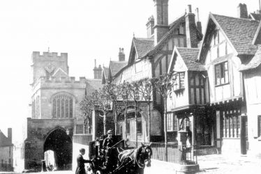 Warwick.  Lord Leycester Hospital and West Gate