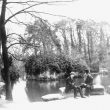 Warwick.  River Avon, remains of old bridge