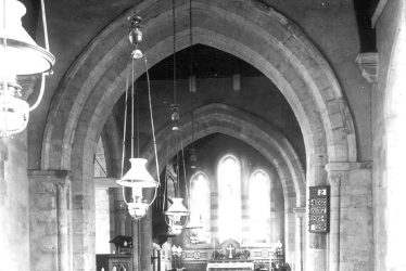Alderminster.  View of the church interior