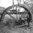 Arrow.  Waterwheel