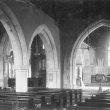 Arrow.  Church interior looking east