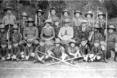 Ashorne.  A group of scouts
