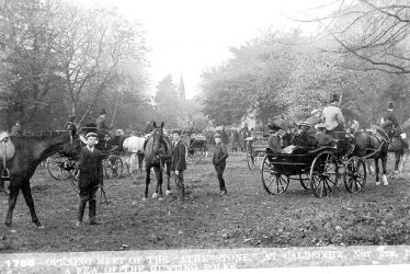 Caldecote.  Opening meet of The "Atherstone"