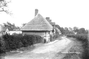 Luddington.  Thatched cottages