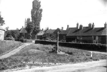 North End.  Green and war memorial