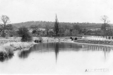 Alcester.  View over the River Arrow
