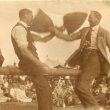 Cubbington.  Pillow fight at a Flower Show