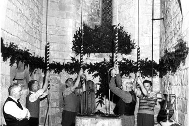 Cubbington.  Bell ringers in St Mary's Church