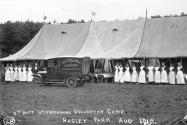 Ragley Park.  Warwickshire Volunteer Camp
